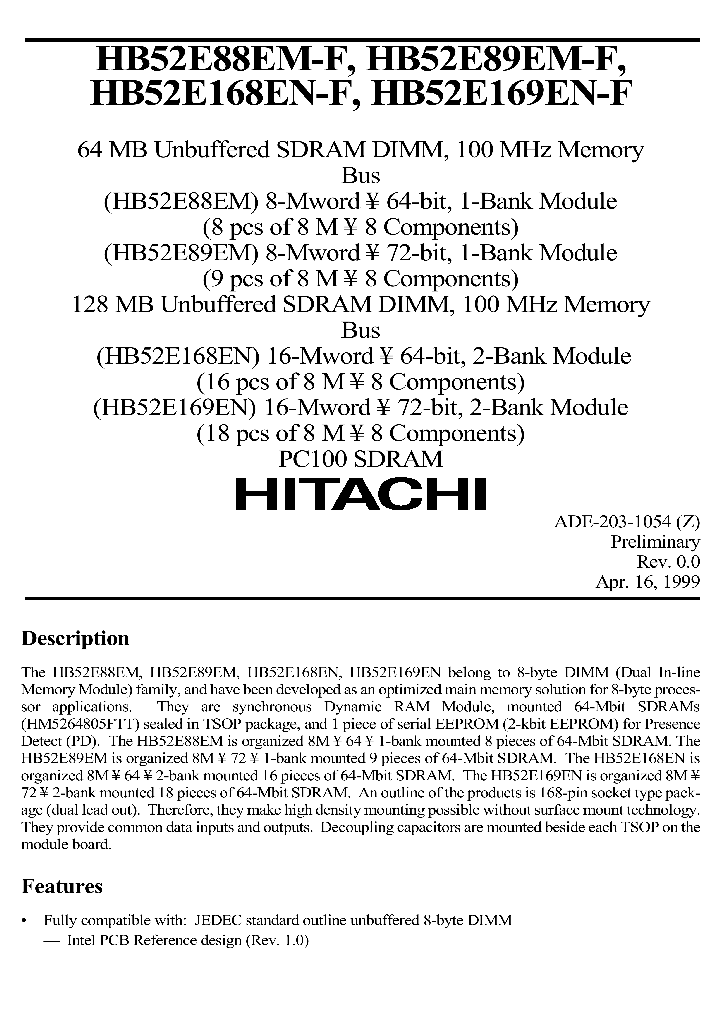 HB52E88EM_907571.PDF Datasheet