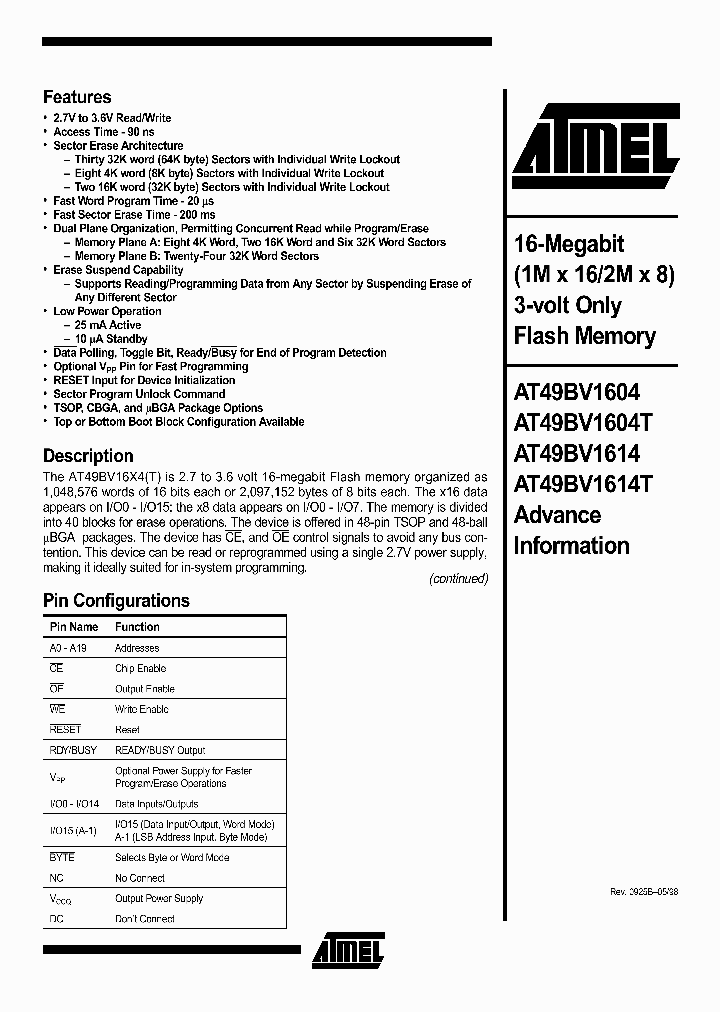 AT49BV1604_889328.PDF Datasheet