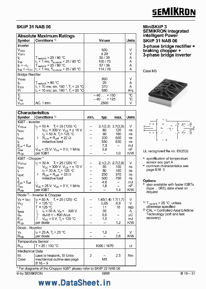 SKIIP31NAB06_1581708.PDF Datasheet