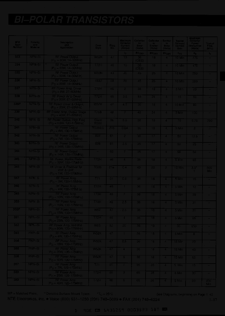 NTE333_913370.PDF Datasheet