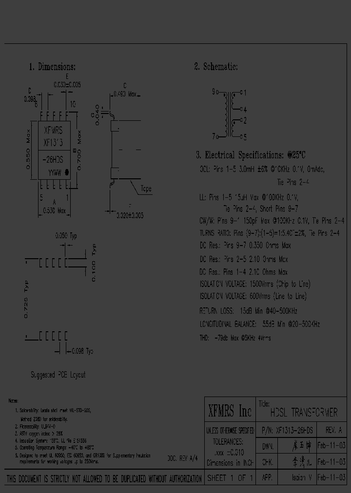 XF1313-26HDS_1589114.PDF Datasheet