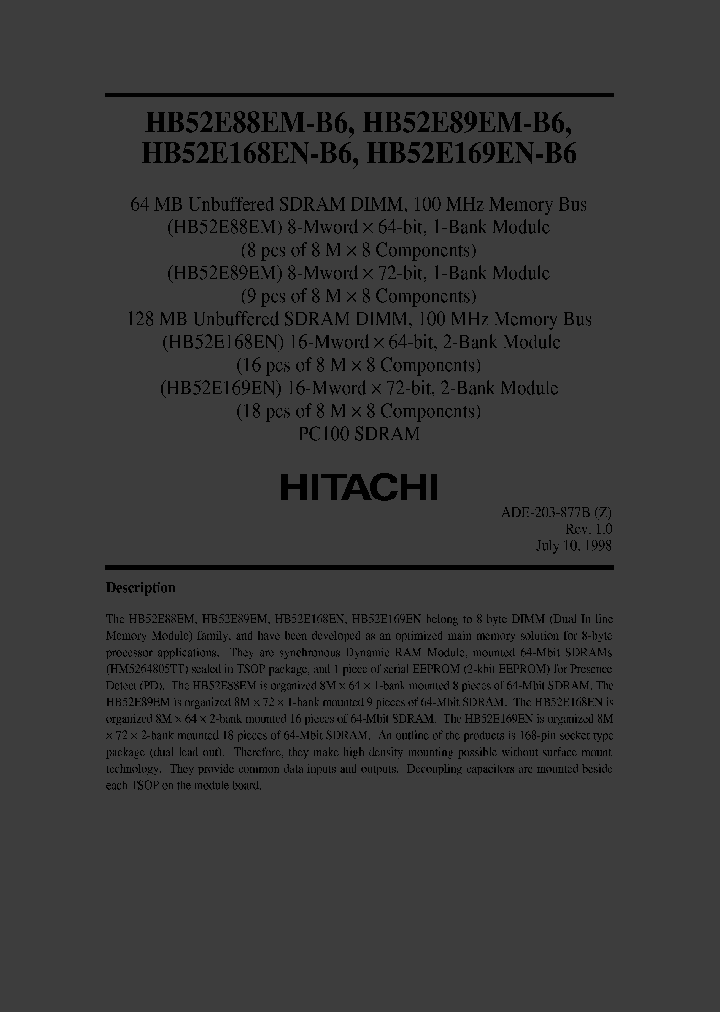 HB52E88EM-B6_907576.PDF Datasheet