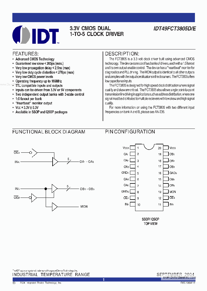 IDT49FCT3805D_1580968.PDF Datasheet