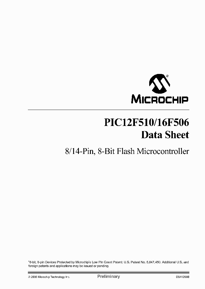 PIC12F510-EL_912833.PDF Datasheet