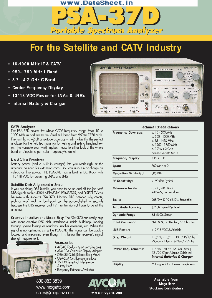 PSA-37D_1589293.PDF Datasheet