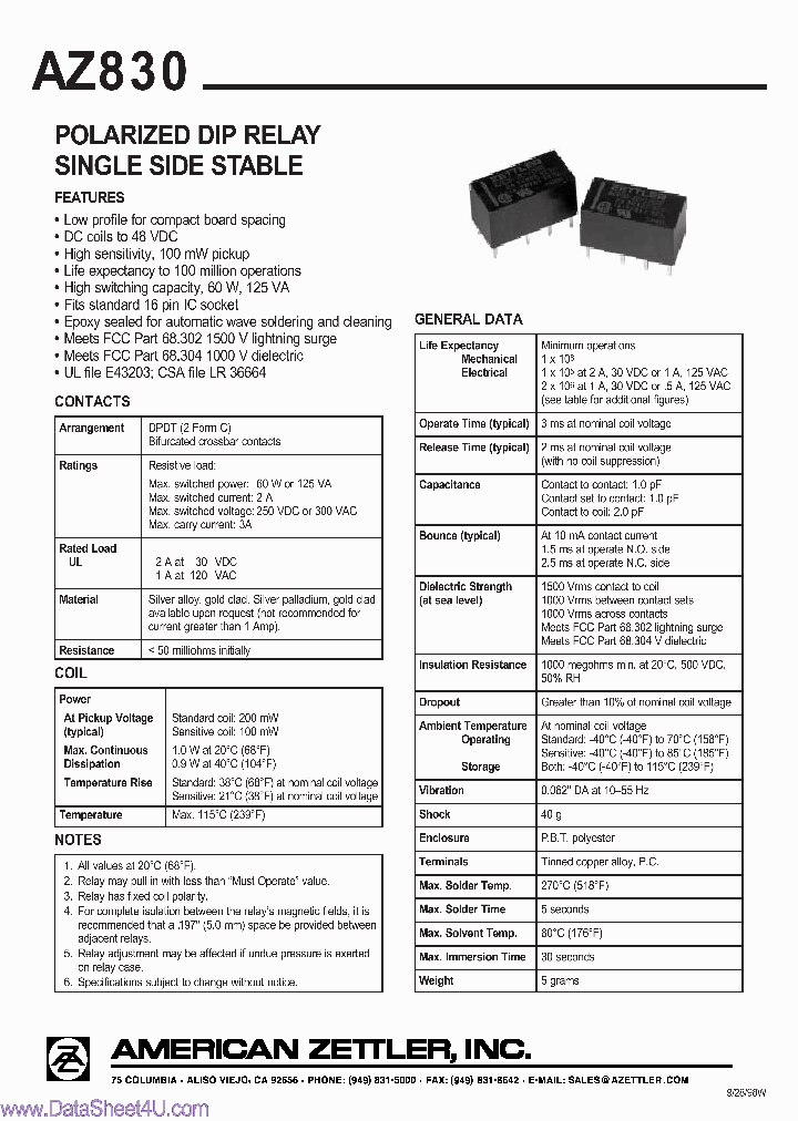 AZ830_1571048.PDF Datasheet