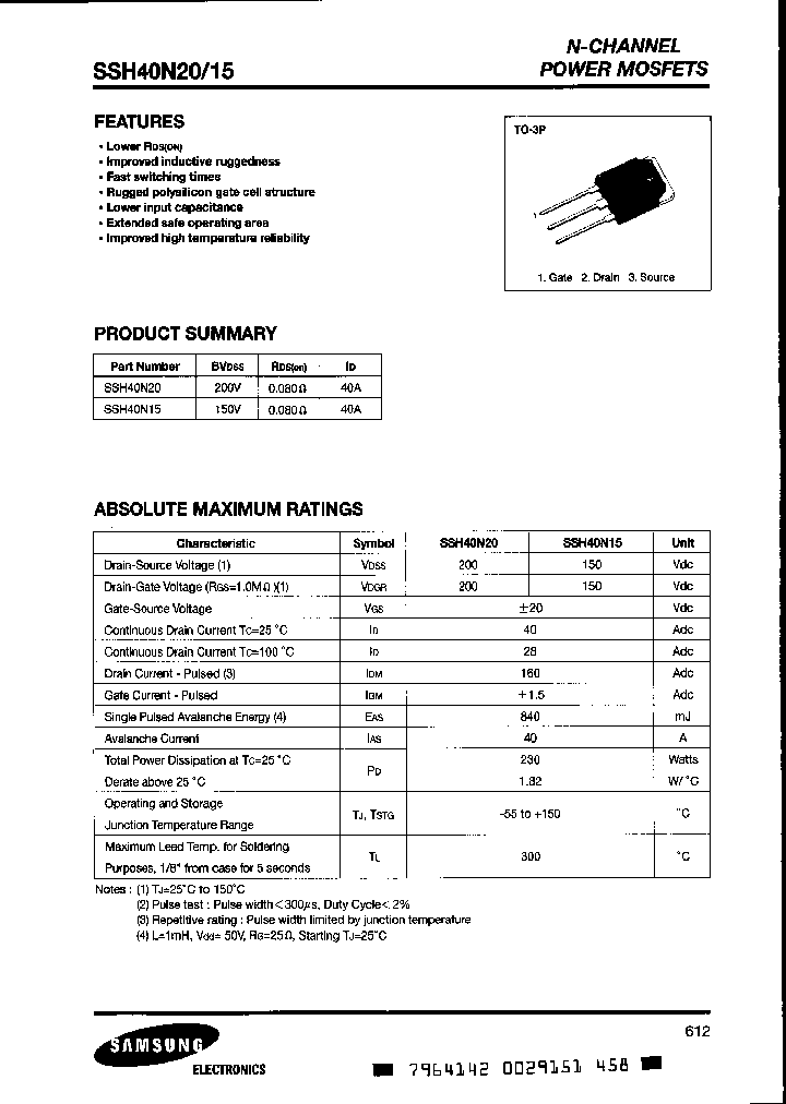 SSH40N20_914269.PDF Datasheet