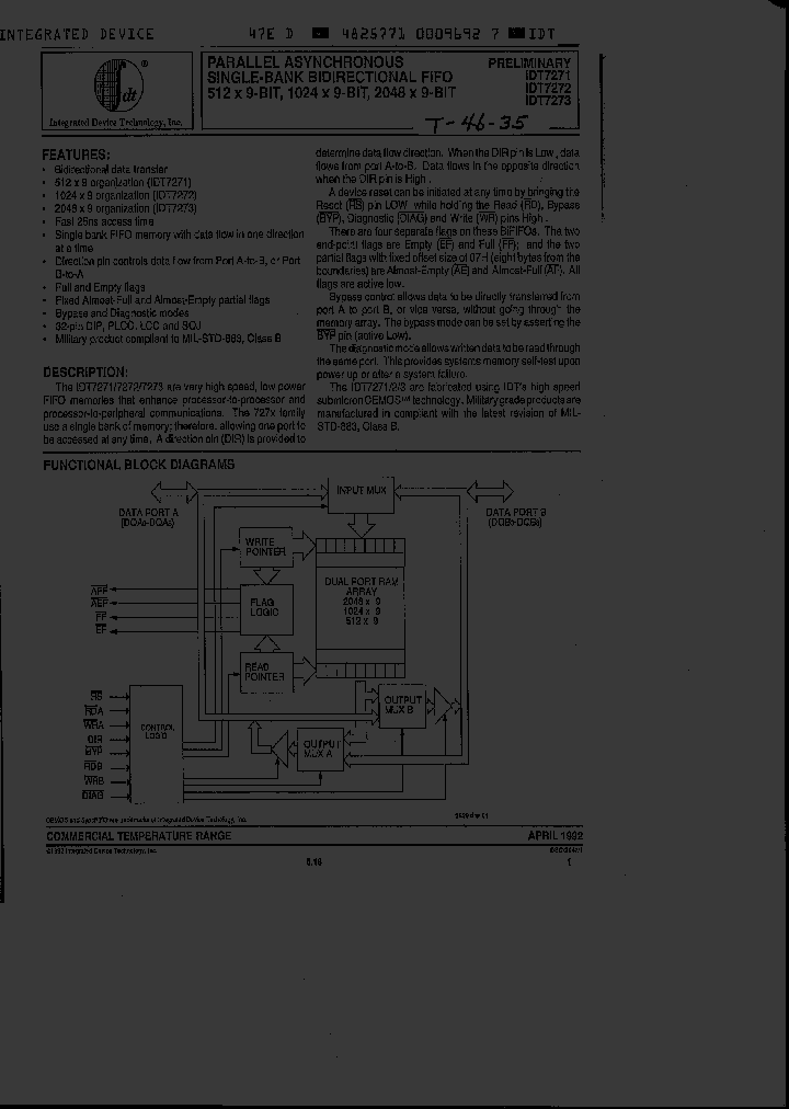 IDT7272L25L_914676.PDF Datasheet
