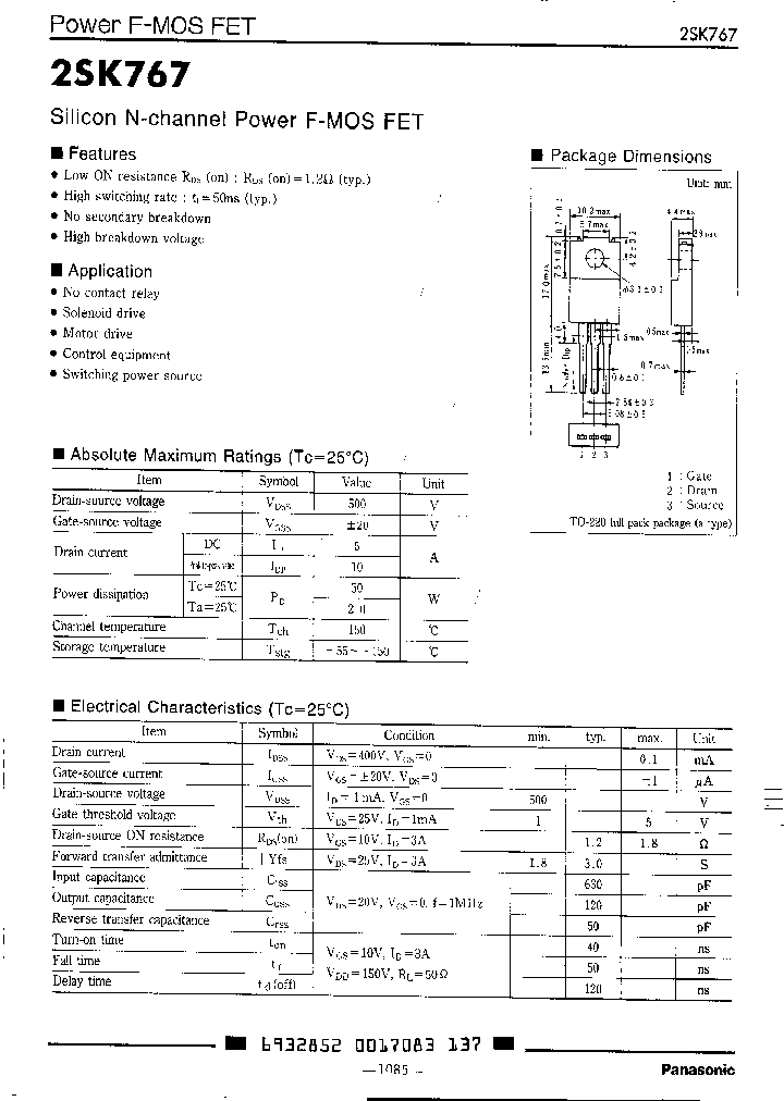 2SK767_913013.PDF Datasheet
