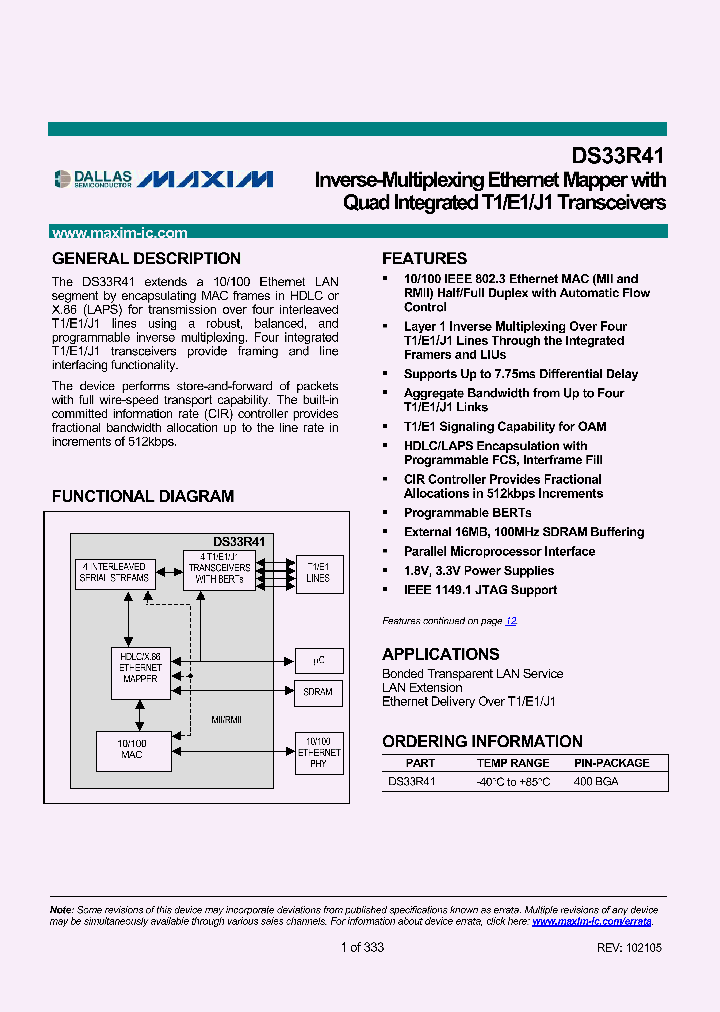 DS33R41_885707.PDF Datasheet