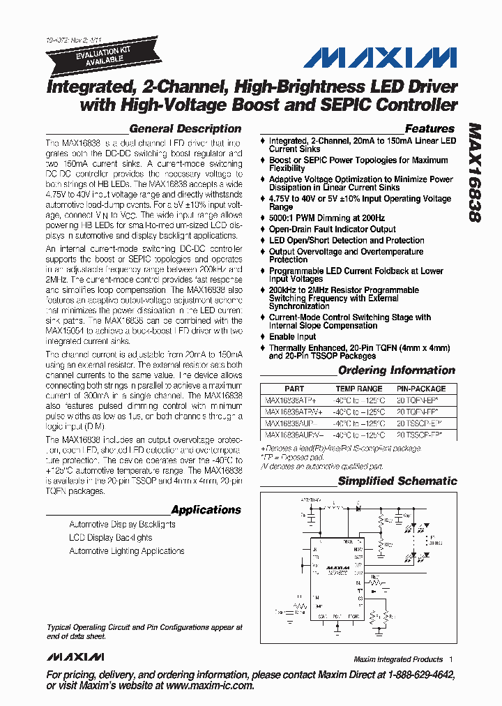 MAX16838ATV_1594172.PDF Datasheet