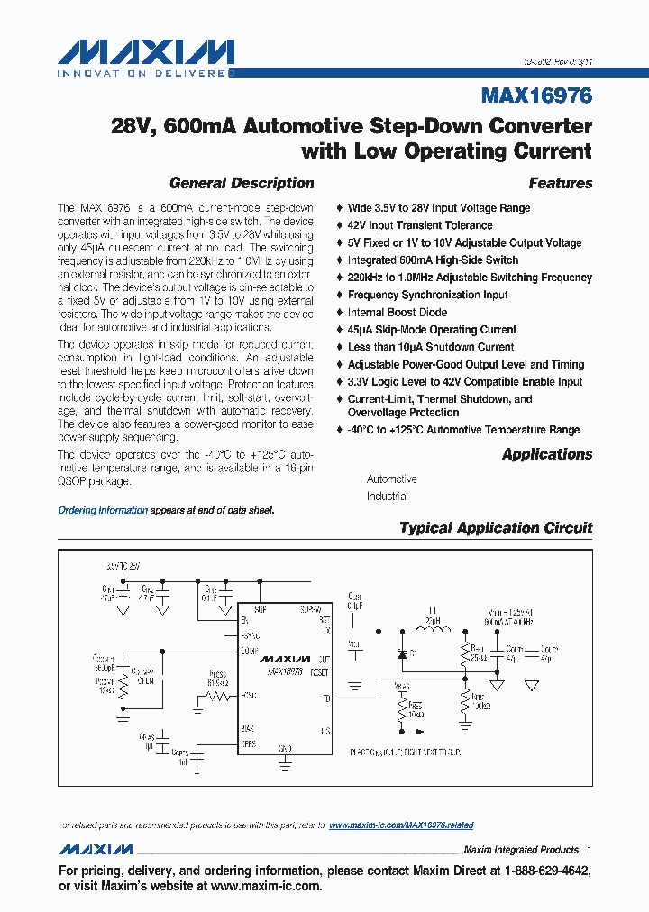 MAX16976_1594310.PDF Datasheet
