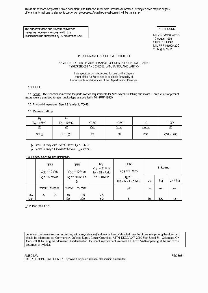 JAN2N5582_914978.PDF Datasheet