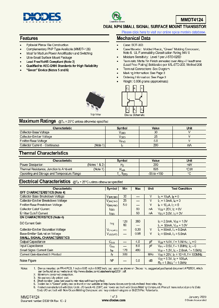 MMDT4124-7-F_917430.PDF Datasheet