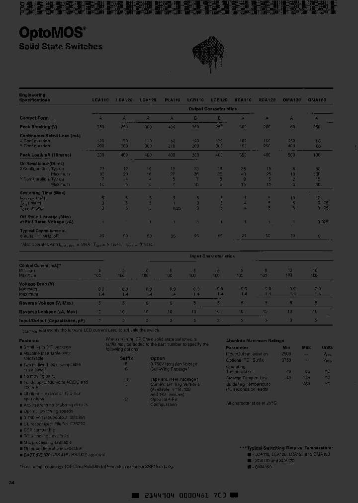XCA120LES_918417.PDF Datasheet