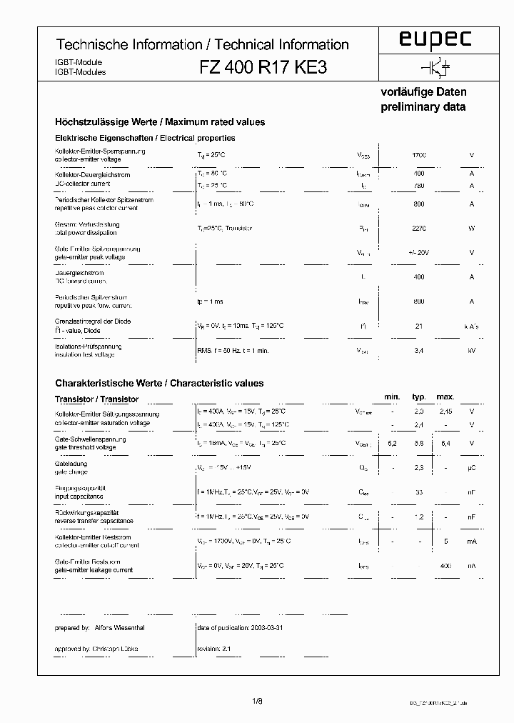 DBFZ400R17KE321_914986.PDF Datasheet