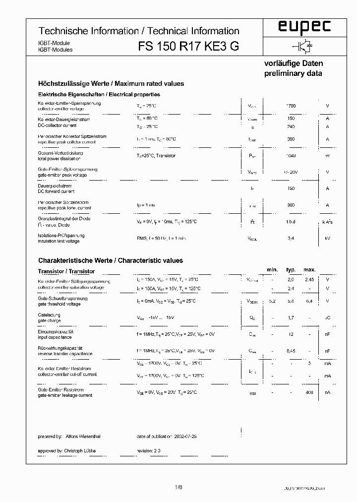 DBFS150R17KE3G20_915008.PDF Datasheet