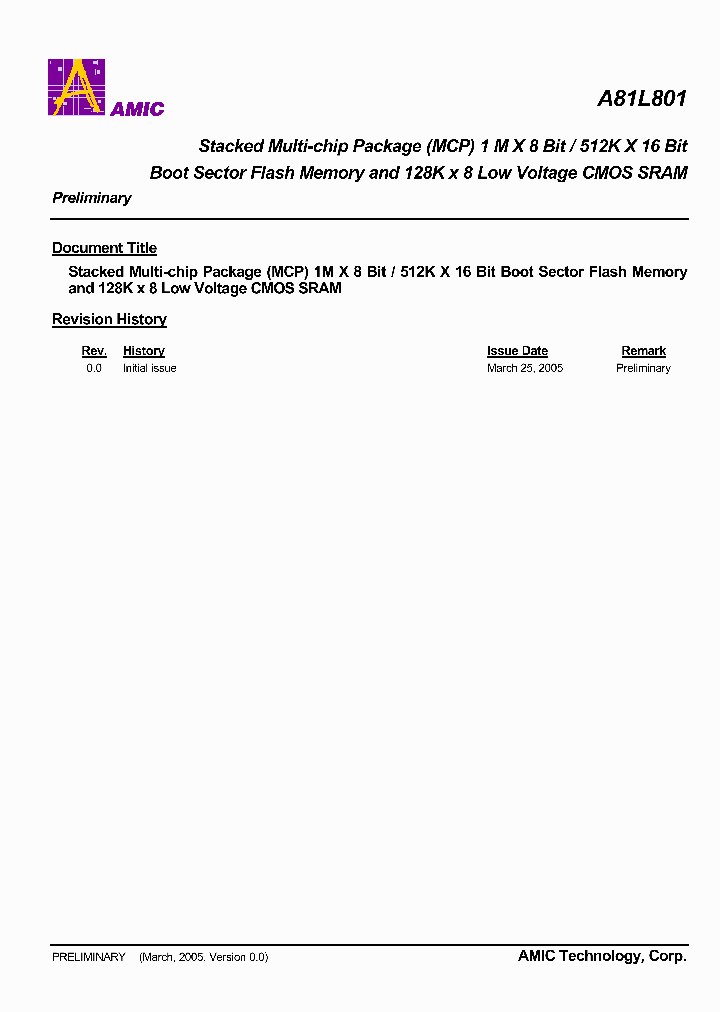 A81L801_923427.PDF Datasheet