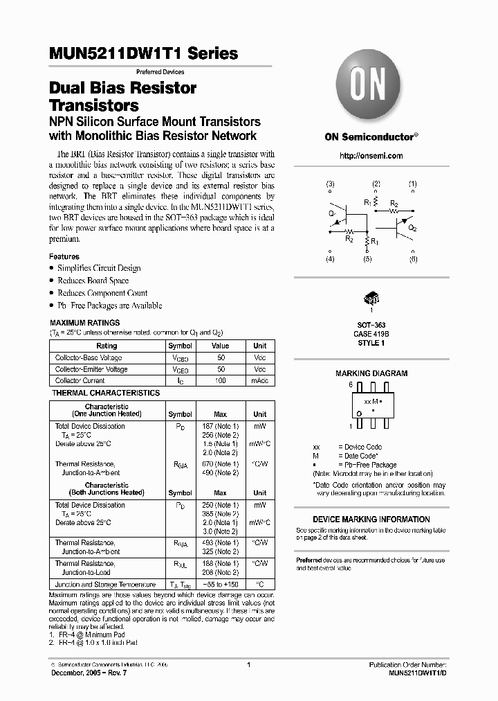 MUN5211DW1T105_1598548.PDF Datasheet