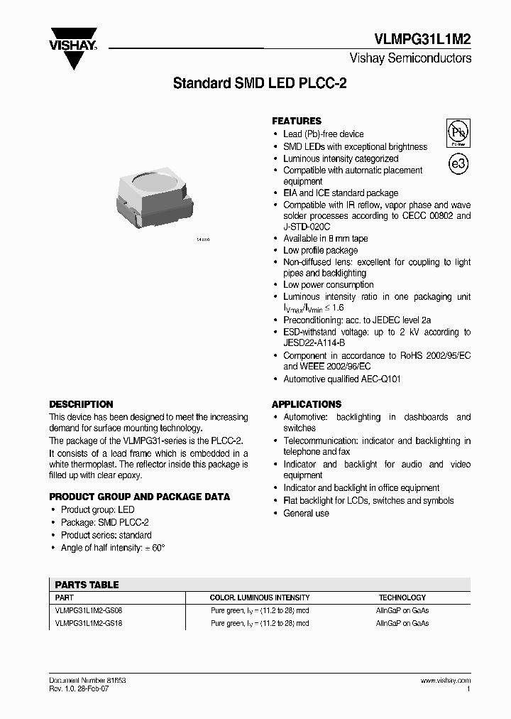 VLMPG31L1M2_1599066.PDF Datasheet