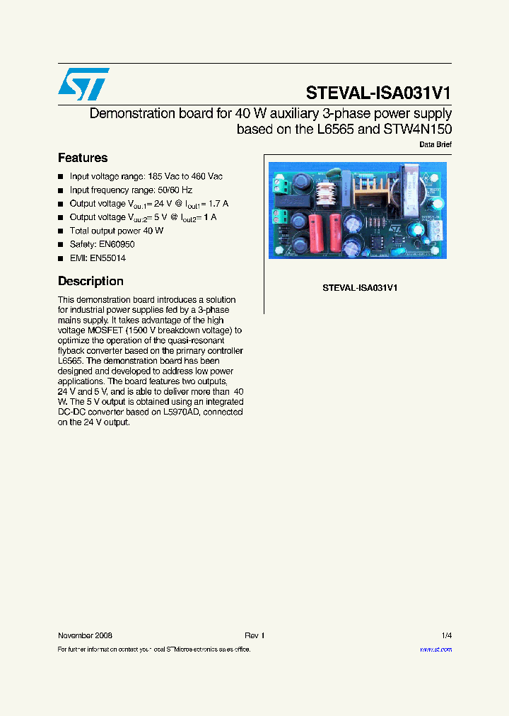 STEVAL-ISA031V1_926767.PDF Datasheet