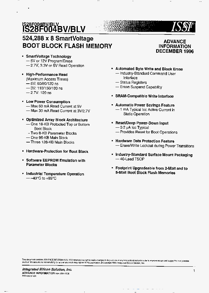 IS28F004BVB-120TI_928160.PDF Datasheet