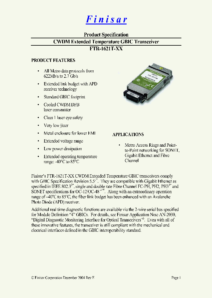 FTR-1621T-61_1599695.PDF Datasheet