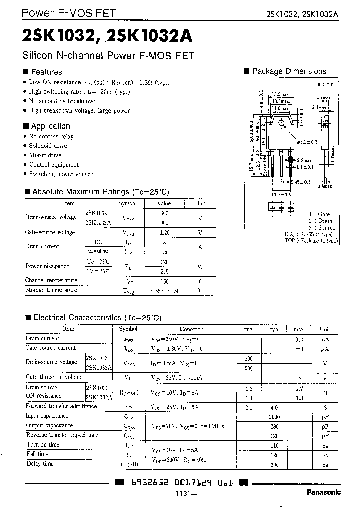 2SK1032A_927428.PDF Datasheet