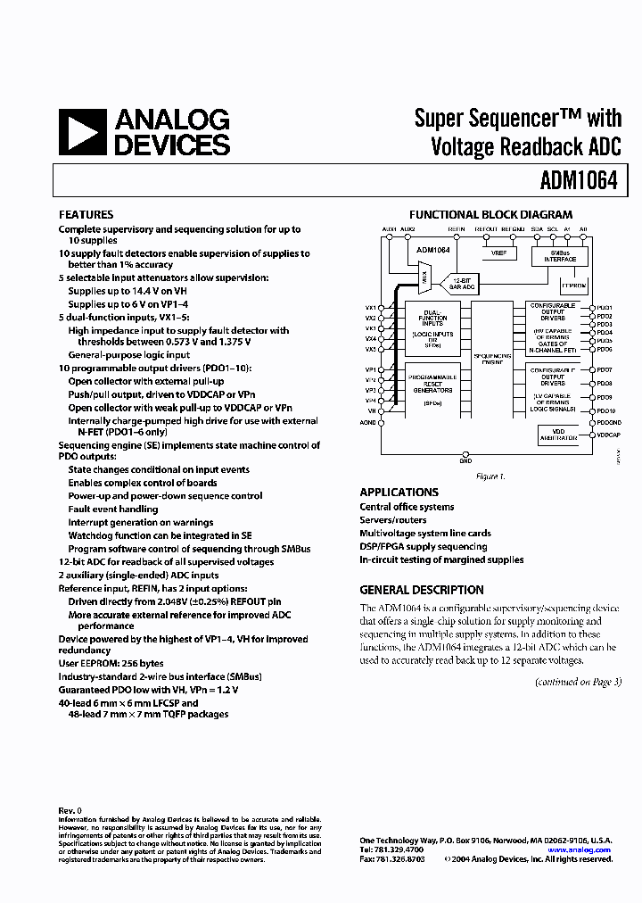 ADM1064_926976.PDF Datasheet