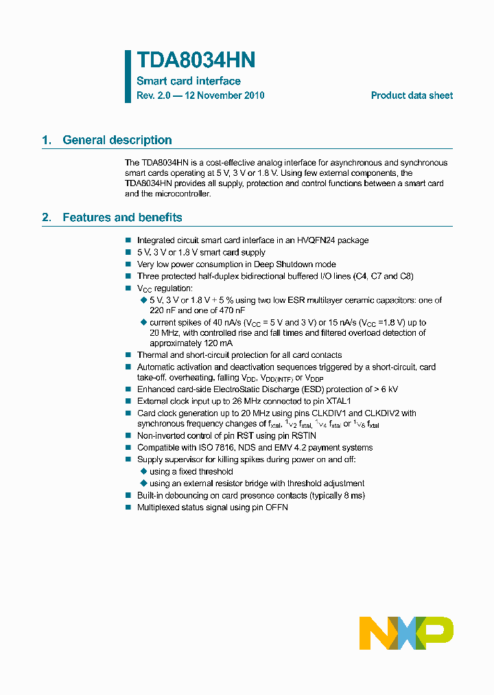 TDA8034HNC1118_929292.PDF Datasheet