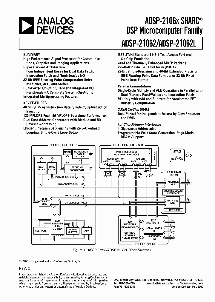 ADSP-21062LKB-160_927893.PDF Datasheet