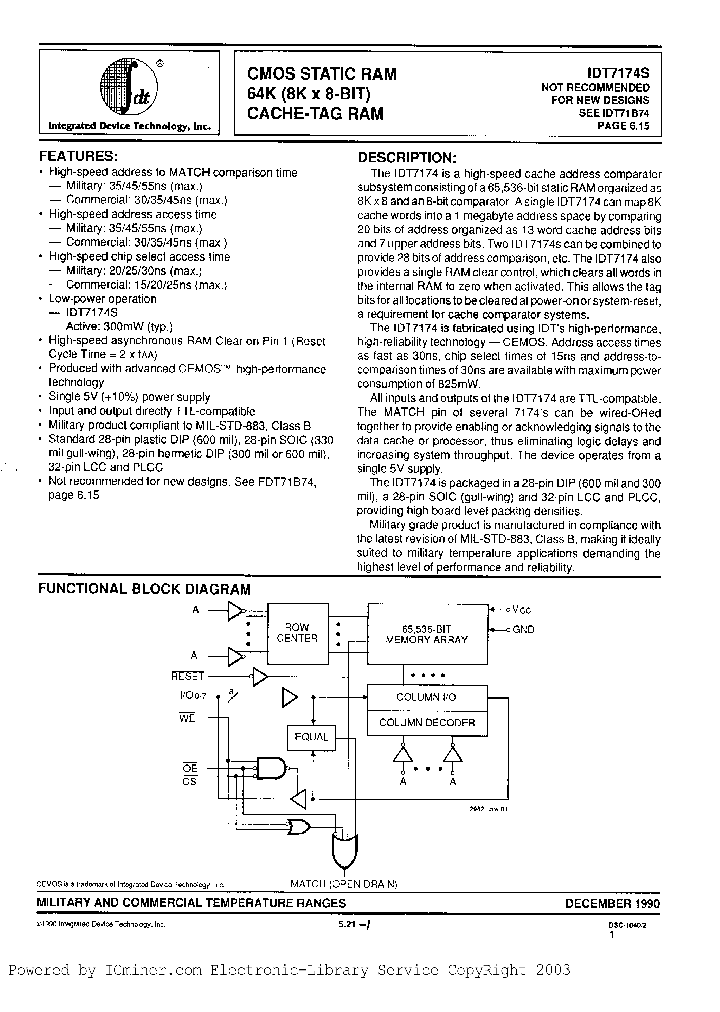 IDT7174S30J_929623.PDF Datasheet