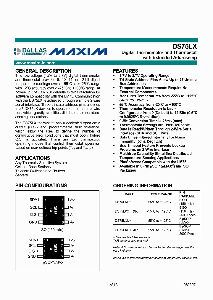 DS75LXUT_930168.PDF Datasheet