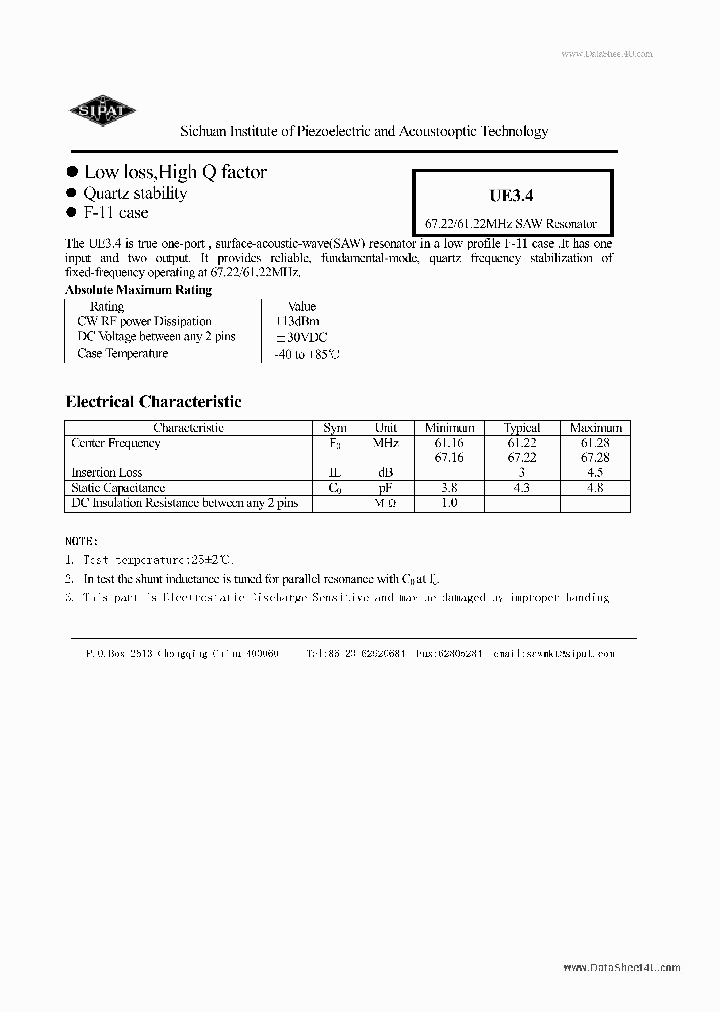 UE34_1598333.PDF Datasheet