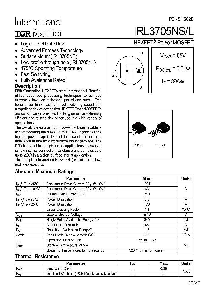 IRF3705NS_929642.PDF Datasheet