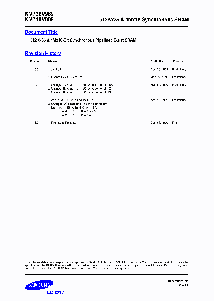 KM718V089_931129.PDF Datasheet