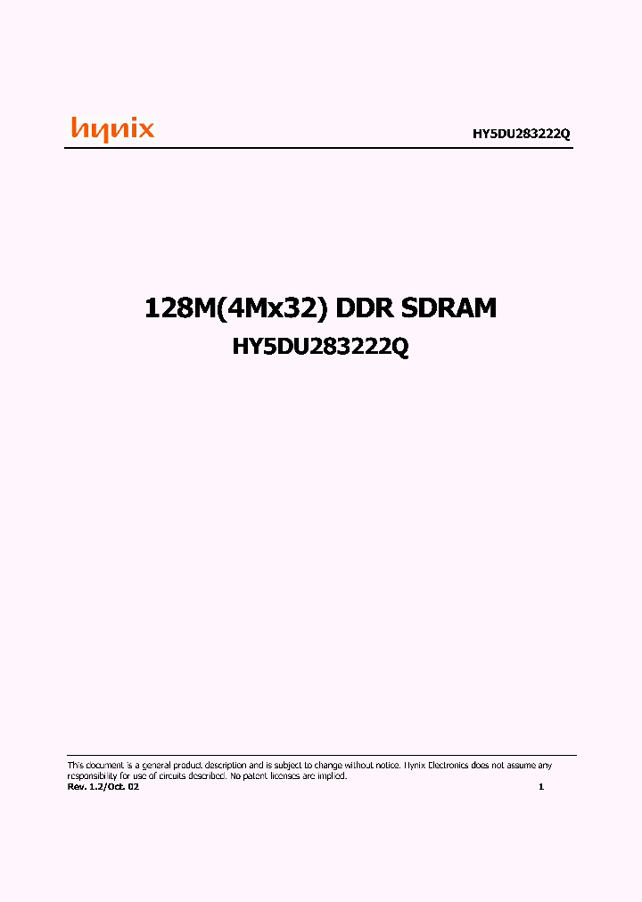 HY5DU283222Q_930660.PDF Datasheet