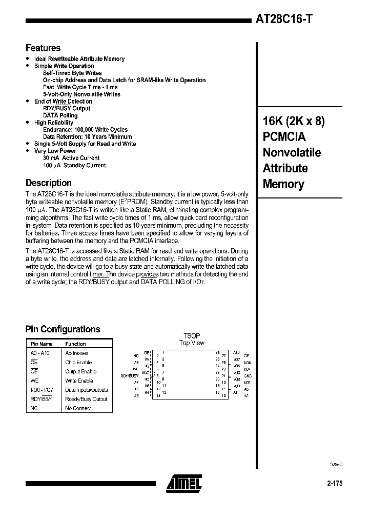 AT28C16-15T_931168.PDF Datasheet