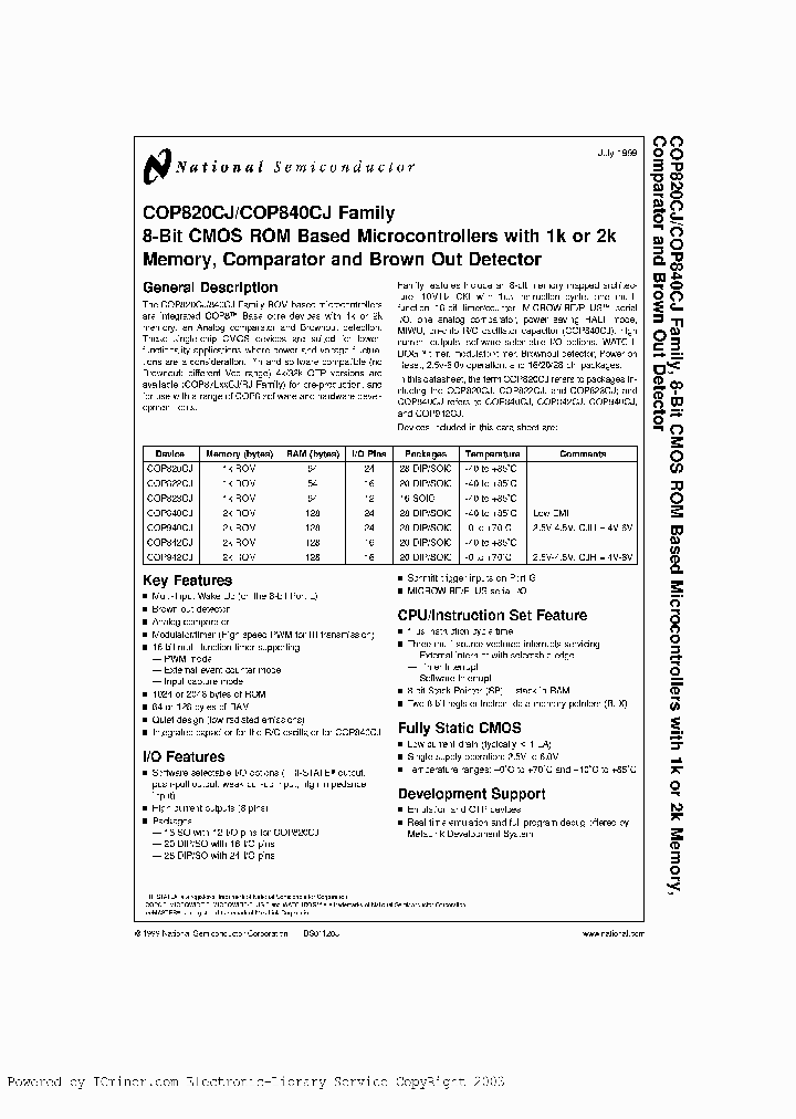 COP820CJ-XXXN_931711.PDF Datasheet