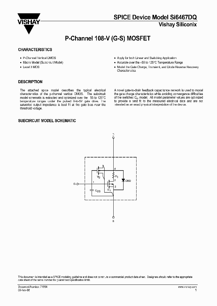 SI6467DQ-DS_1603375.PDF Datasheet