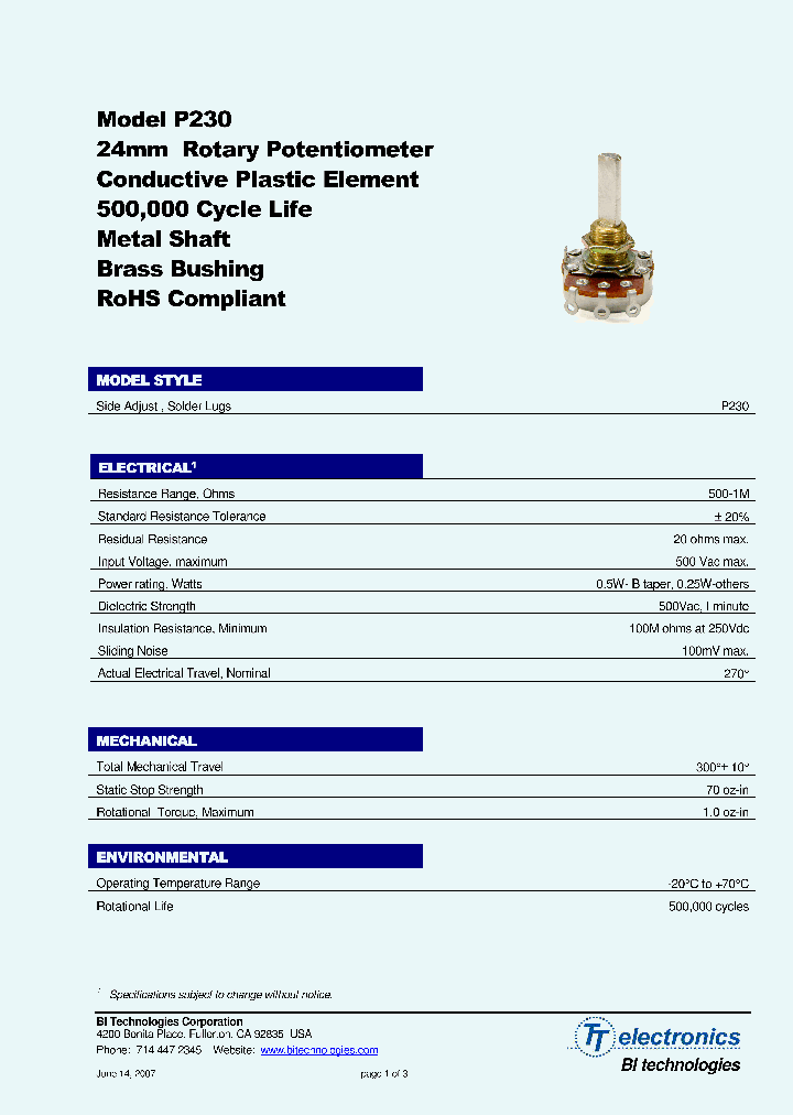 P230-1EA15AR100K_980298.PDF Datasheet