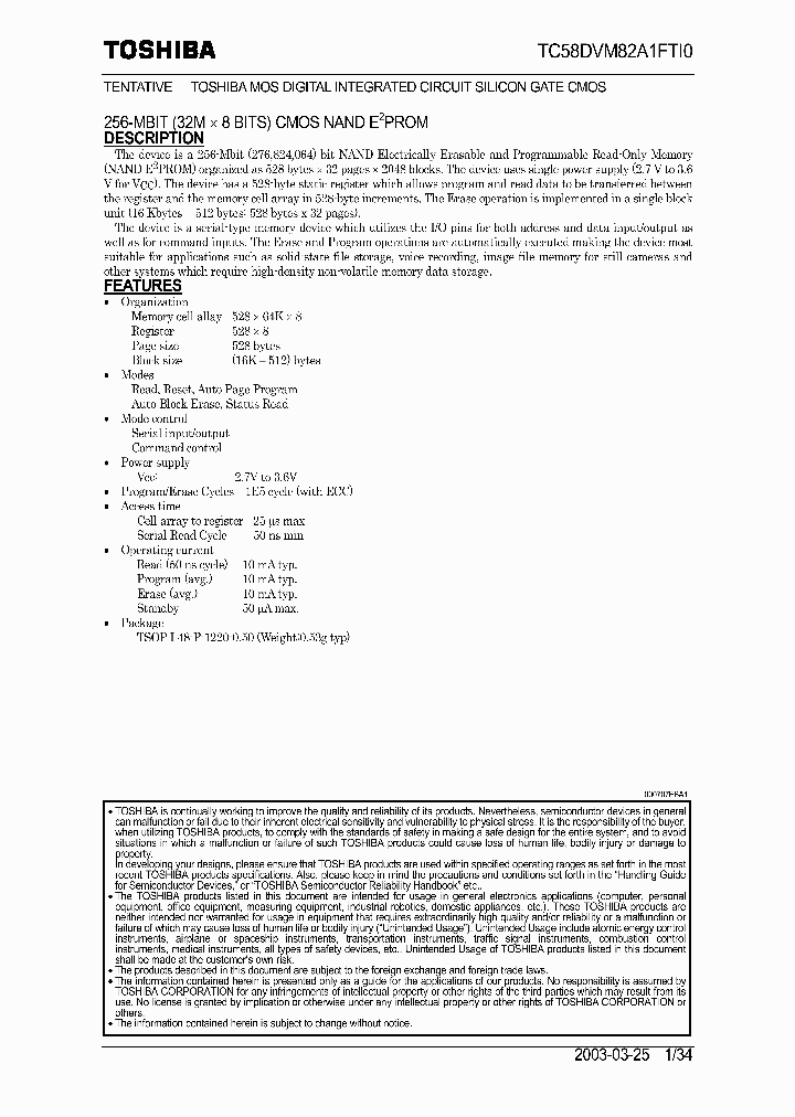 TC58DVM82A1FTI_1606212.PDF Datasheet