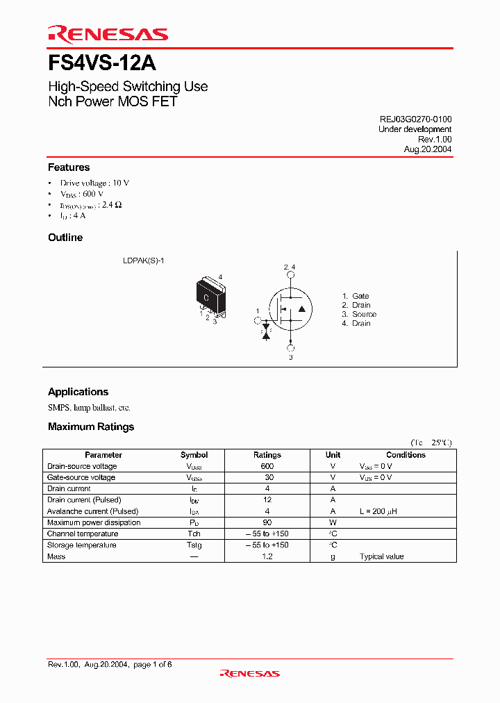 FS4VS-12A_1605932.PDF Datasheet