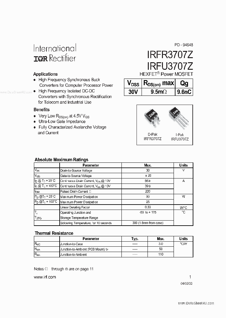 FR3707Z_1601630.PDF Datasheet