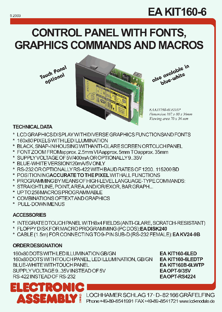 EAKIT160-6LWTP_991808.PDF Datasheet