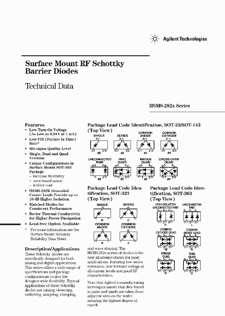 HSMS-2825-TR2G_995302.PDF Datasheet