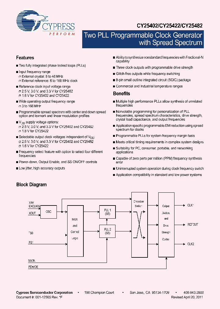 CY25482SXC_1610324.PDF Datasheet