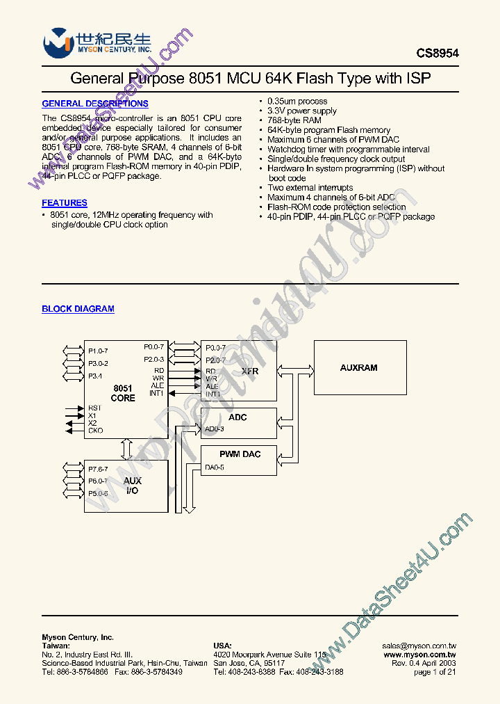 CS8954_1610974.PDF Datasheet