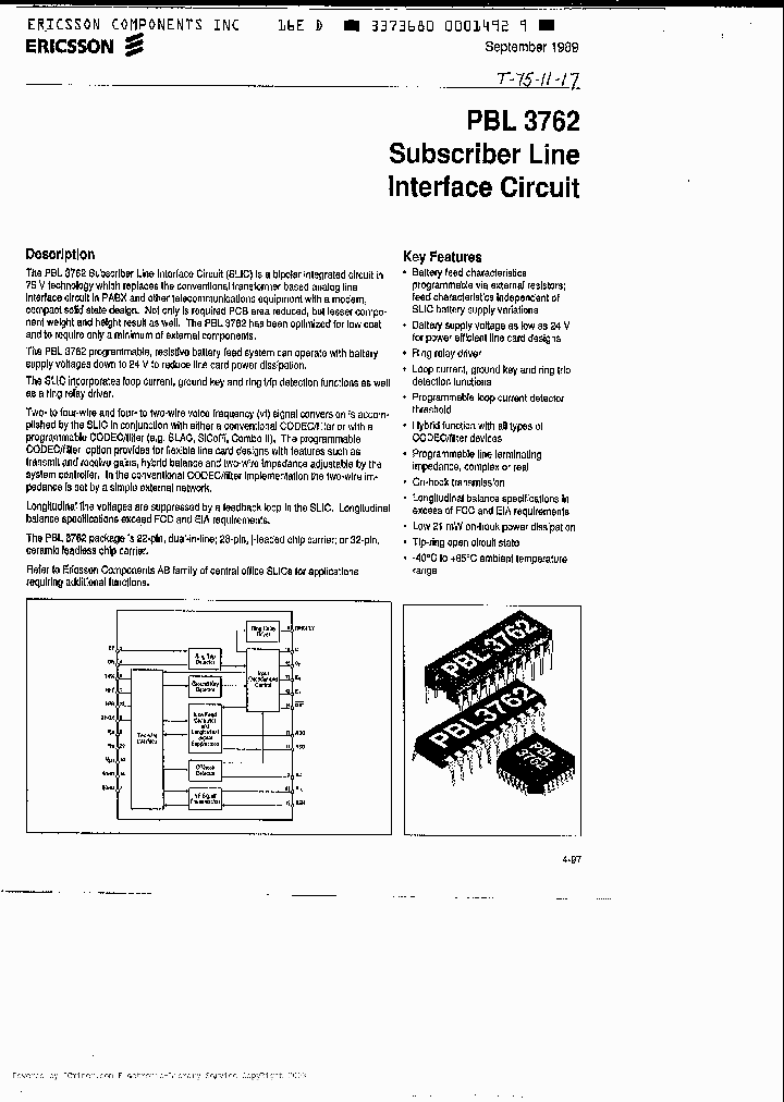 PBL37622QC_995143.PDF Datasheet