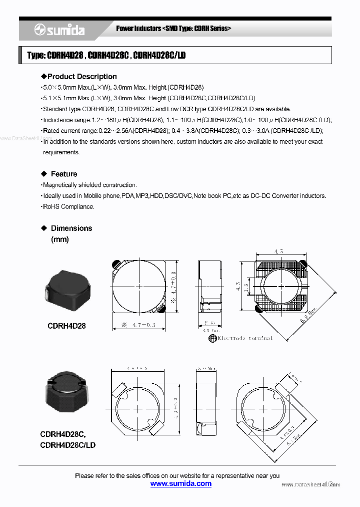 CDRH4D28CLDNP_1610798.PDF Datasheet